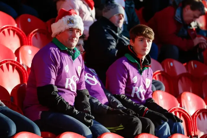 Framed Print : Bristol City Fans Unwavering Passion at Doncaster Rovers vs. Bristol City FA Cup Match, January 2015