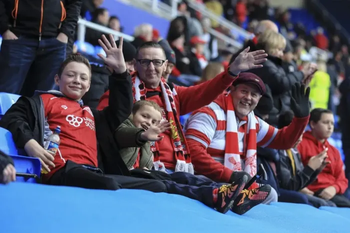 Framed Print : Bristol City Fans Unwavering Passion at Reading's Madejski Stadium - Sky Bet Championship Match