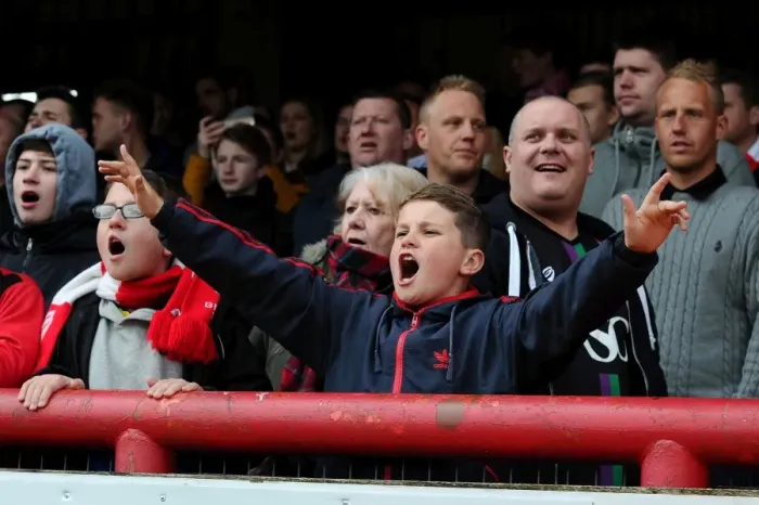 Framed Print : Bristol City Fans Unwavering Support at Griffin Park
