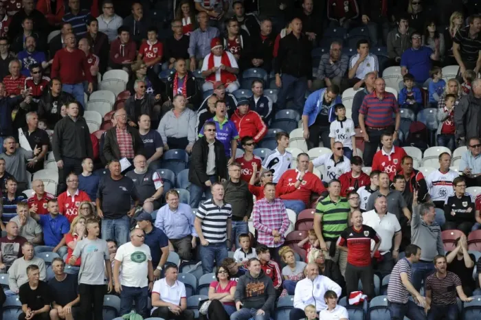 Framed Print : Bristol City Fans Unwavering Support at Rochdale AFC: Sky Bet League One (2014) Framed Print : Bristol City Fans Unwavering Support at Rochdale AFC: Sky Bet League One (2014)