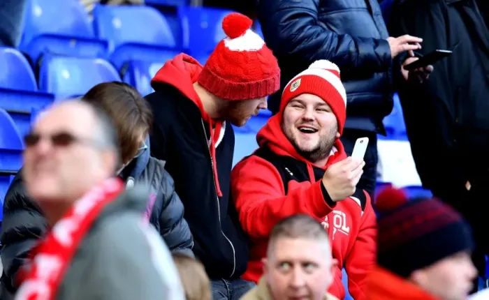 Framed Print : Bristol City Fans vs. Birmingham City: A Football Rivalry Unfolds at St. Andrews Stadium (November 2016)