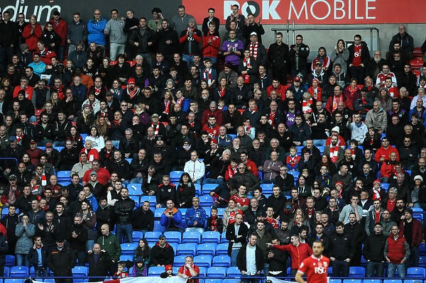 Bristol City Fans Watch Tense Championship Match Against Bolton Wanderers, 2015