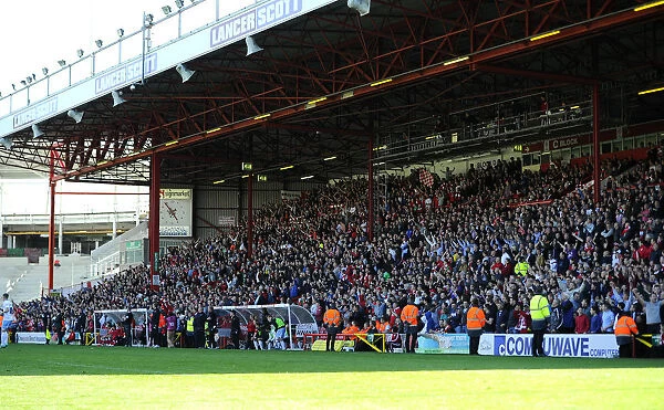 Bristol City Fans in the Williams Stand - Sky Bet League One Clash Against Coventry City, 2015