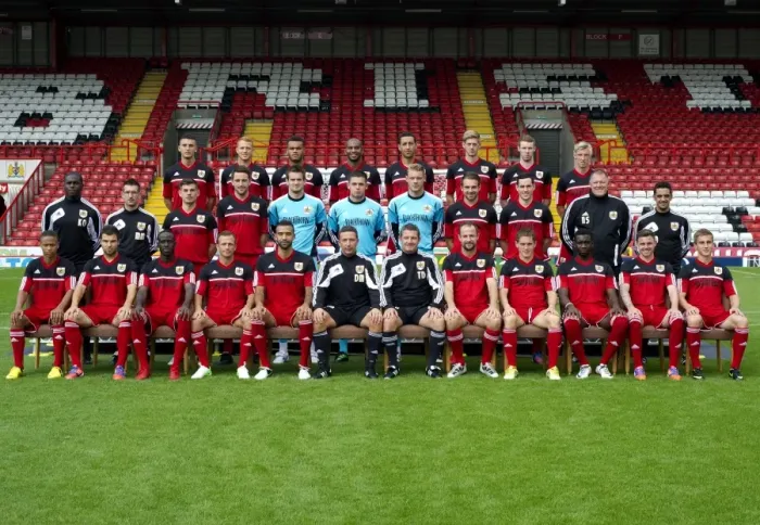 Framed Print : Bristol City FC: 2012-2013 Team Photo - The Squad at Ashton Gate Framed Print : Bristol City FC: 2012-2013 Team Photo - The Squad at Ashton Gate