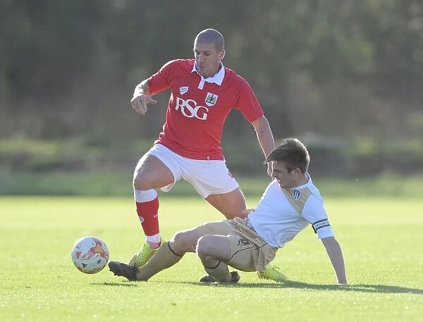 Bristol City FC: Adam El-Abd in Action against Colchester in Training, November 2014
