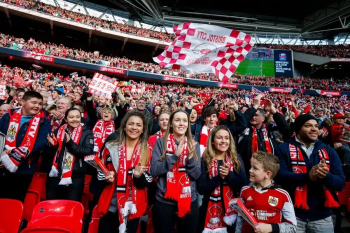 Framed Print : Bristol City FC: Aden Flint's Goal - Ecstatic Fans Celebrate at Wembley, Johnstones Paint Trophy Final vs Walsall, 2015 Framed Print : Bristol City FC: Aden Flint's Goal - Ecstatic Fans Celebrate at Wembley, Johnstones Paint Trophy Final vs Walsall, 2015
