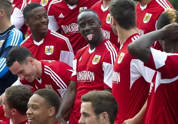 Bristol City FC: Albert Adomah's Unique Expression at 2013 Team Photo Shoot