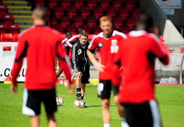 Bristol City FC: Assistant Manager Tony Docherty Overseeing Pre-Season Training, July 2012