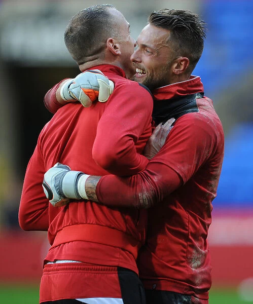 Bristol City FC: Ben Hamer and Aaron Wilbraham in Action against Bolton Wanderers, 07-11-2015