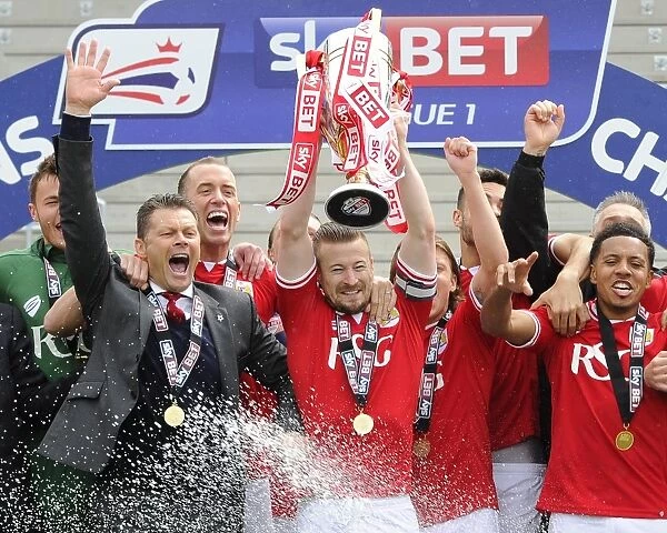 Bristol City FC Celebrates Sky Bet League One Championship Win