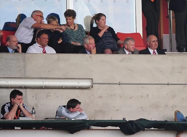 Bristol City FC: Chairman Colin Stein and Owner Steve Lansdown Watch Blackpool vs. Bristol City in League Cup (1st October 2011)