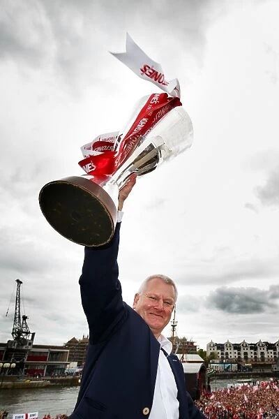 Bristol City FC: Champion Celebration - Throngs Gather for Open Top Bus Parade with Majority Shareholder Steve Lansdow