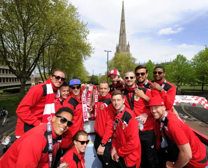 Framed Print : Bristol City FC: Champions Bus Parade (May 2015)