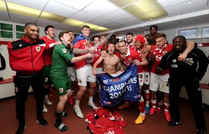 Framed Print : Bristol City FC: Champions League One Celebration