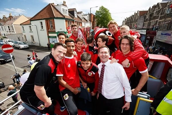 Bristol City FC: Champions Parade - U21 Team's Double Victory in League 1 and Johnstones Paint Trophy: Celebrating Promotion to Championship