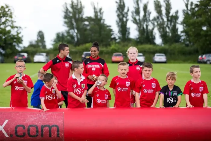 Framed Print : Bristol City FC: Community Engagement at Hengrove Athletic Before Pre-Season Match Framed Print : Bristol City FC: Community Engagement at Hengrove Athletic Before Pre-Season Match