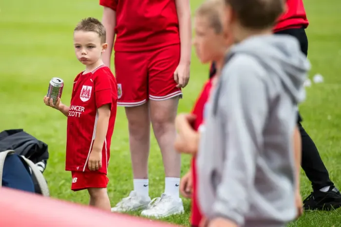 Framed Print : Bristol City FC: Community Engagement before the Match at Hengrove Athletic