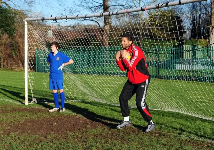 Framed Print : Bristol City FC: David James Visits Ashton Park School - Season 10-11 Framed Print : Bristol City FC: David James Visits Ashton Park School - Season 10-11