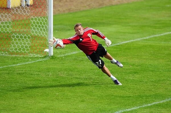 Bristol City FC: Dean Gerken in Action during Scotland Tour Pre-Season Training (July 2012)
