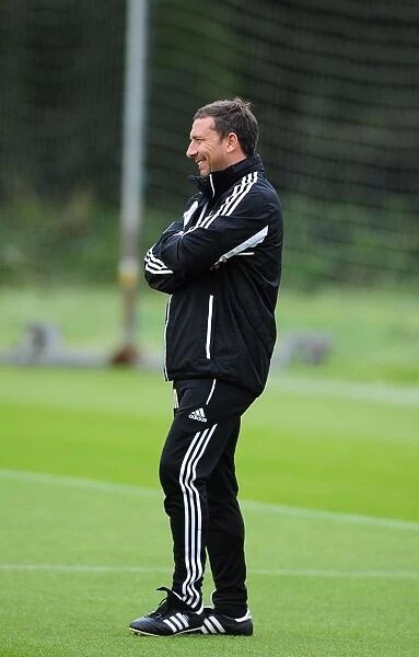 Bristol City FC: Derek McInnes Conducts Training Session, September 2012
