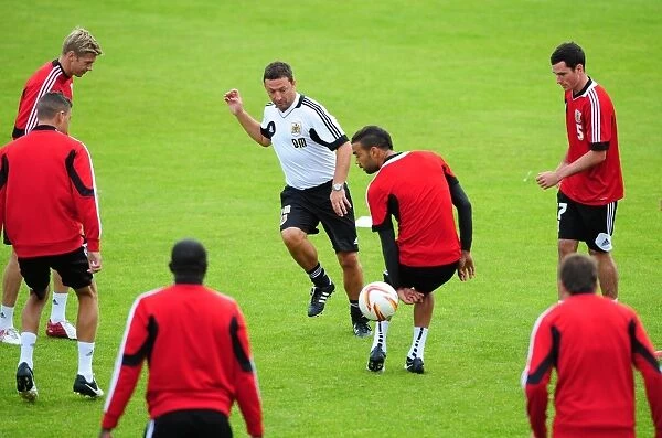 Bristol City FC: Derek McInnes Joins Players in Pre-Season Training, July 2012