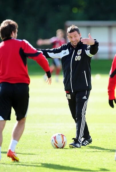 Bristol City FC: Derek McInnes Leads Team Training, September 2012