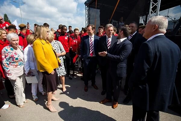 Bristol City FC: End of Season Awards at Ashton Gate Stadium - Players and Directors Arrive Amidst Cheering Fans