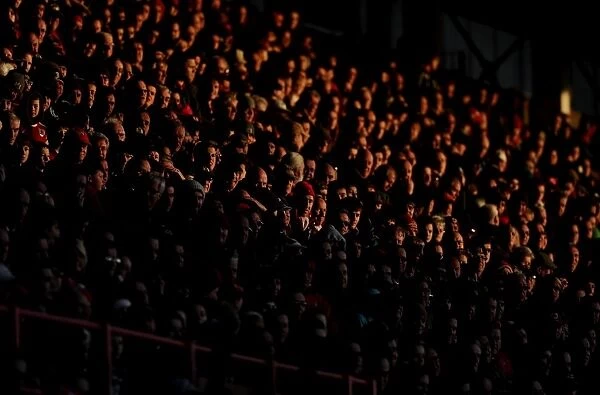 Bristol City FC: FA Cup Match - Dolman Stand Fans Basking in the Sunset