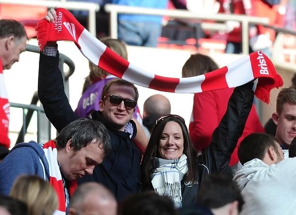 Bristol City FC Fans Celebrate Victory at Wembley Stadium (2015)