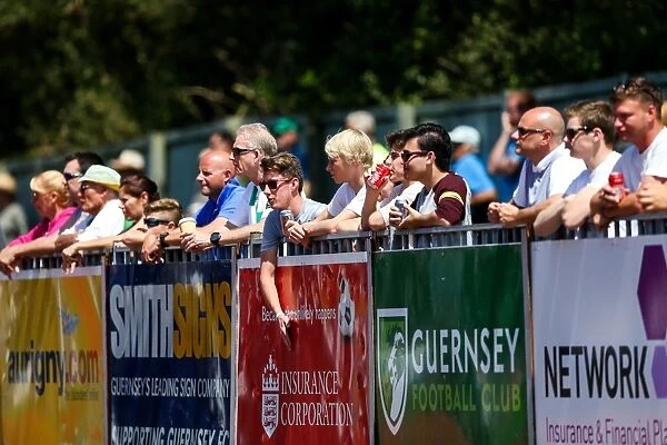 Bristol City FC Fans Watch Pre-season Friendly Against Guernsey FC, 2017
