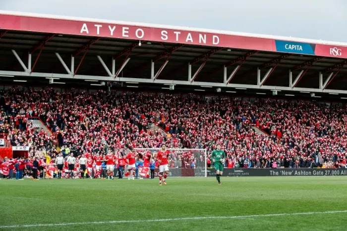 Framed Print : Bristol City FC: Frank Fielding Leads Team Out Against West Ham United at Ashton Gate Stadium, FA Cup Fourth Round (No Credits) Framed Print : Bristol City FC: Frank Fielding Leads Team Out Against West Ham United at Ashton Gate Stadium, FA Cup Fourth Round (No Credits)