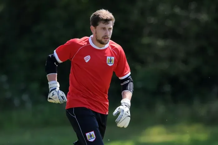 Framed Print : Bristol City FC: Frank Fielding in Training, July 2014