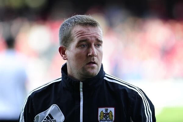 Bristol City FC: Goalkeeping Coach Lee Kendall Focuses at Selhurst Park during Crystal Palace vs Fulham Match, 2013