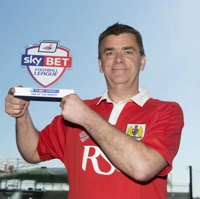 Framed Print : Bristol City FC: Jerry Tocknell Honored as Sky Bet League One Fan of the Month Framed Print : Bristol City FC: Jerry Tocknell Honored as Sky Bet League One Fan of the Month