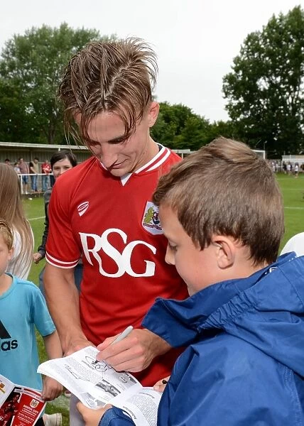 Bristol City FC: Joe Bryan Greets Fans with Autographs at Pre-Season Friendly, 2015