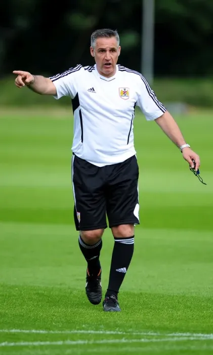 Framed Print : Bristol City FC: John Pemberton Begins New Role as Assistant Manager - Pre-Season Training