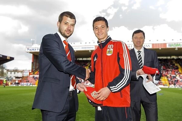 Bristol City FC: Jon Lansdown Honors Young Players with Wales Age Group Caps at Ashton Gate, 2013