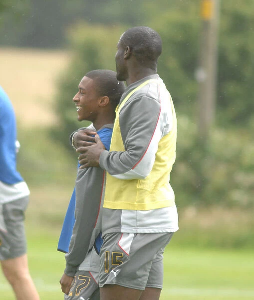 Bristol City FC: Jordan Walker and Enoch Showunmi in Training (07-08)