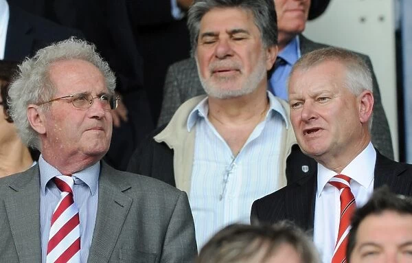 Bristol City FC: Keith Dawe and Steve Lansdown at Sheffield Wednesday Match, August 2015