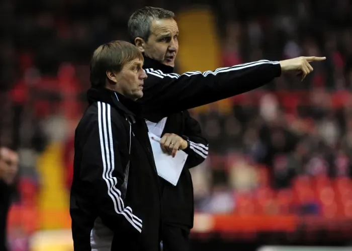 Framed Print : Bristol City FC: Keith Milen and Steve Wigley Prepare for Swansea City Clash in Championship Match, 01 / 02 / 2011 - Ashton Gate Stadium