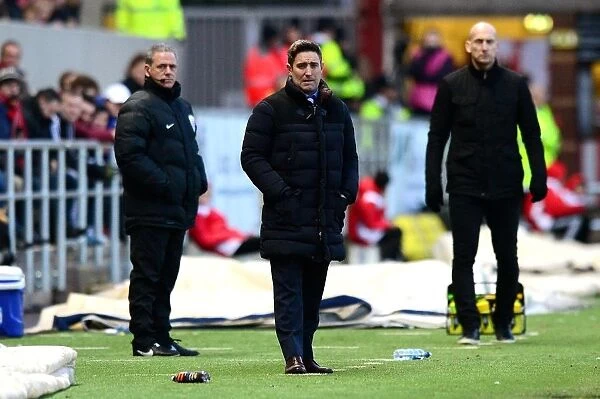 Bristol City FC: Lee Johnson Watches On During Tense Match Against Reading (January 2017)