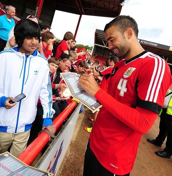 Bristol City FC: Liam Fontaine Engages with Fans at Pre-Season Open Day