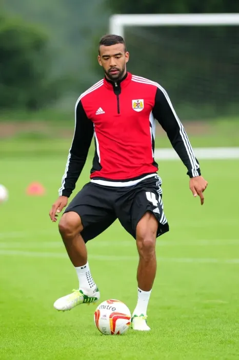 Framed Print : Bristol City FC: Liam Fontaine Kicks Off Pre-Season Training