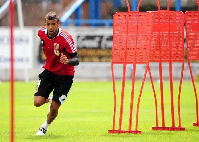 Framed Print : Bristol City FC: Liam Fontaine Leads Pre-Season Training, July 2012 Framed Print : Bristol City FC: Liam Fontaine Leads Pre-Season Training, July 2012