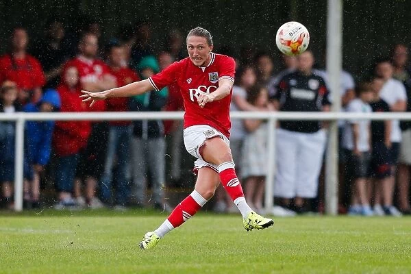 Bristol City FC: Luke Ayling in Preseason Action against Brislington