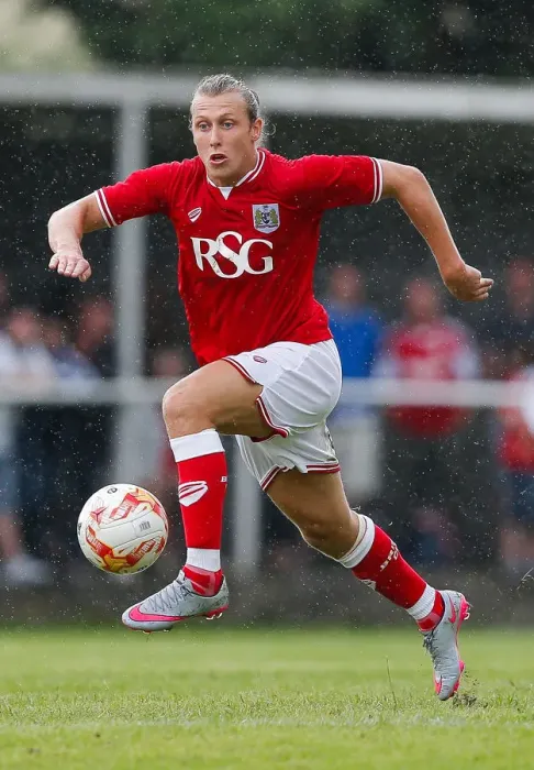 Framed Print : Bristol City FC: Luke Freeman in Preseason Action Against Brislington Framed Print : Bristol City FC: Luke Freeman in Preseason Action Against Brislington