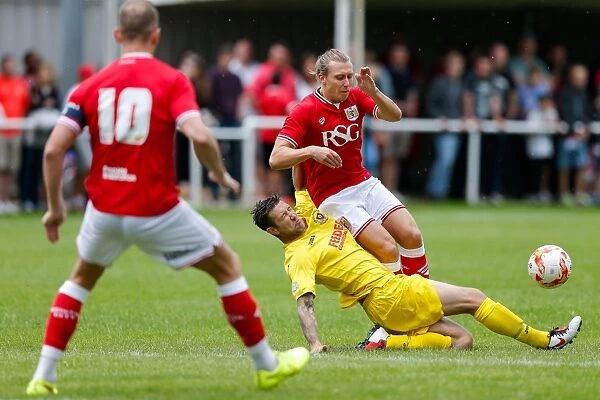 Bristol City FC: Luke Freeman Tackled in Pre-Season Community Match vs. Keynsham Town & Brislington