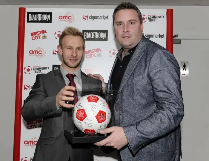 Framed Print : Bristol City FC: Man of the Match Presentations vs. Gillingham (01 / 03 / 2014)