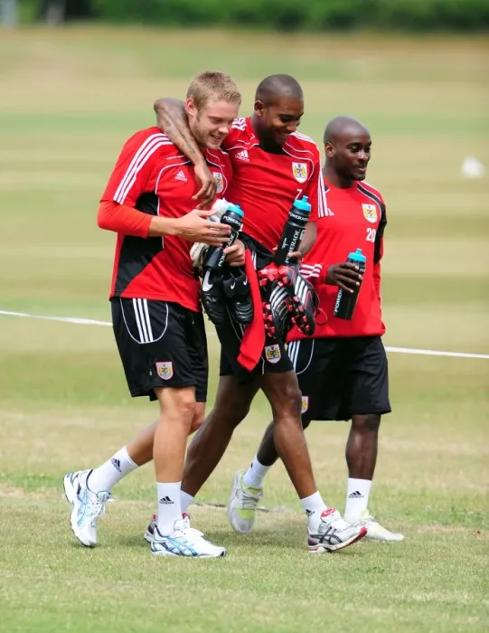Framed Print : Bristol City FC: Marvin Elliott, Dean Gerken, and Jamal Campbell-Ryce in Championship Pre-Season Training Framed Print : Bristol City FC: Marvin Elliott, Dean Gerken, and Jamal Campbell-Ryce in Championship Pre-Season Training