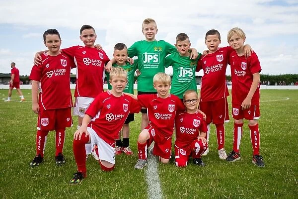 Bristol City FC Mascots in Action at Hengrove Athletic Pre-Season Community Match